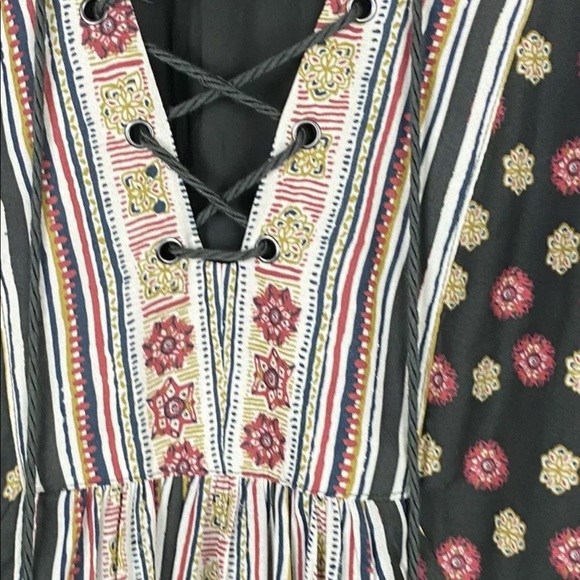 Free People Rain or Shine Mini Dress Tunic Boho - Picture 6 of 12